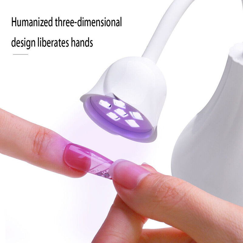 Adjustable Phototherapy Machine Nail Baking Light Quick Drying USB Rechargeable