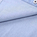 Autumn Unisex Fashion Children Turn Down Collar Pockets Denim Coat(1-2T)-18