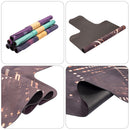 #A PU+Rubber Yoga Mat Bags Double Layer Non-Slip Yoga Exercise Pad with Position