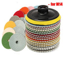 4 inch Kit Diamond Polishing Pads Garden Grinding Discs Set Marble Polishing