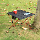 Large Aluminum Alloy Folding Table Portable Household Outdoor Desk (Orange)