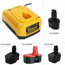 Charger Power Adapter Cable Adaptor For Dewalt 7.2V-18V Nicad & Nimh Battery
