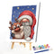 Cartoon Santa Elk Oil Paint By Numbers Kits DIY Handpainted on Canvas Art