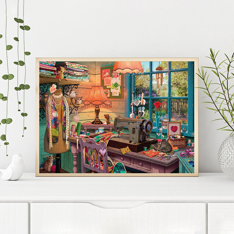Sewing Machine Paint By Numbers DIY Frameless Picture On Canvas Craft Kit Newly