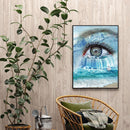 Waterfall Eye Oil Paint By Numbers Kits Canvas Picture Wall Art DIY Craft