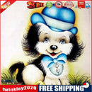Diamond Painting Kits Full Round Blue Hat Dog DIY Handmade Art Home Decor