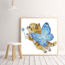 5D DIY Part Special Shaped Drill Diamond Painting Cat Art Decor (YX286)