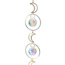 Hollow Out Moon Crystal Hanging Metal Pendant Garden Decor (23)