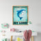 Napkin Animal Poster Oil Paint By Numbers Kit DIY Acrylic Painting on Canvas