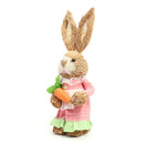 Easter Bunny Ornaments Cute Straw Simulation Rabbit Photography Props (B)