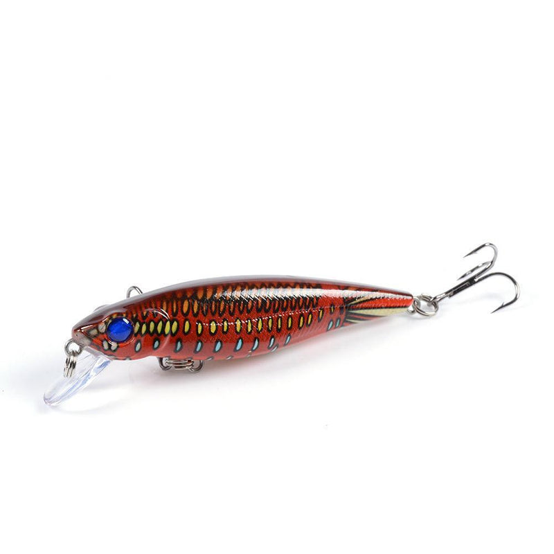 6pcs 8.6cm/9.1g Hard Plastic Minnow Fishing Lures Wobblers Artificial Baits