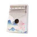 Spruce Wood Thumb Finger Piano 17 Keys Kalimba for Beginners Kids Adults Gift