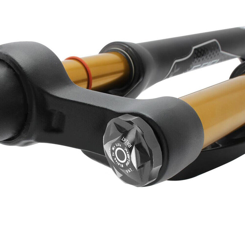 RISK Bicycle Fork Gas Shoulder Cap Aluminum Alloy Nozzle Cover for Mountain B