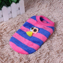 Winter Pet Dog Cat Clothes Fleece Apparel Small Animal Costume(Blue)(S)(2)
