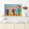 Women on Beach Colouring Oil Canvas Picture DIY Hand Painted Paint By Number Kit