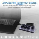 RGB Macro Keyboard Knob 6 Key + 1 Knob Programmable One-handed Mechanical Keypad