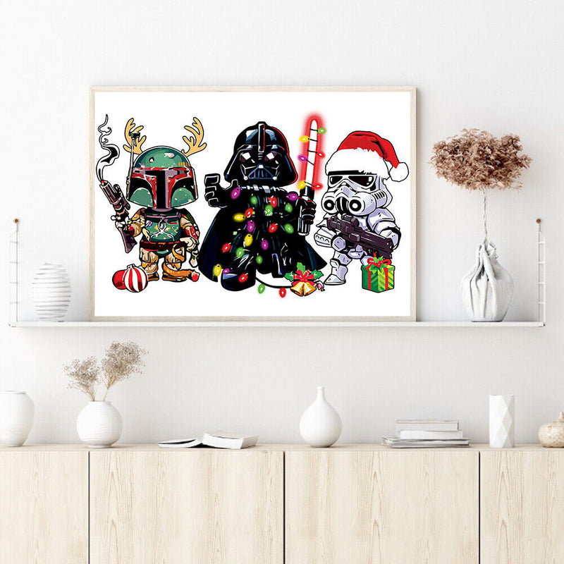 5D Christmas Cartoon Diamond Painting Full Round Rhinestone Drawing Picture Kits