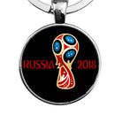 World Cup Football Soccer Pendant Key Chain Bag Car Keyrings Gifts/Black Newly