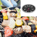 Oval Stainless Steel BBQ Grill Meat Thermometer Gauge Temperature