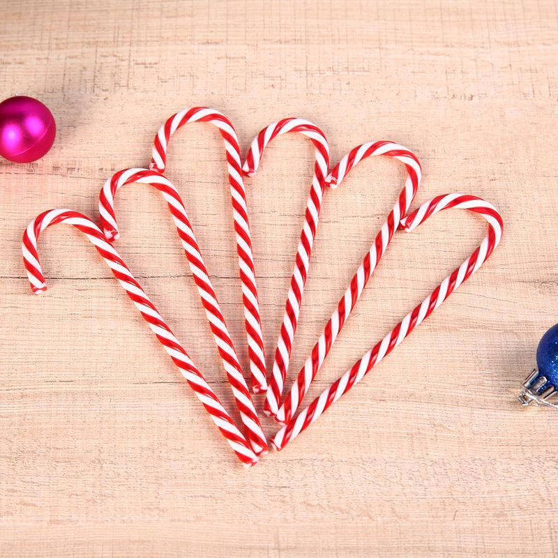 6pcs Candy Crutches Christmas Tree Decoration DIY Hanging Drops Jewelry