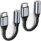 USB-C Type C Adapter Port to 3.5MM Aux Audio Jack Earphone Headphone Cable USB