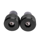 7/8 Motorcycle Aluminum Handlebar Grip End Caps Plugs Sliders (Black) Newly