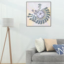 DIY Peafowl Special Shaped Diamond Painting Cross Stitch Clock Home Decor