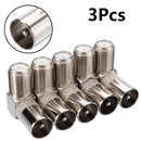 Aerial Male Adapter F Female To TV Male Right Angled Satellite Coax Connectors