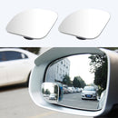 2pcs 360 Degree HD Blind Spot Mirror Adjustable Convex Car Rearview Auxilia
