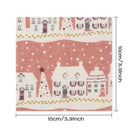 Material Handmade Xmas Printed Snow Santa Clause Christmas Fabric Cotton Cloth