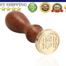 Sealing Wax Classic Initial Wax Seal Stamp Alphabet Letter H Retro Wood