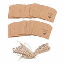 Wedding Supplies Kraft Paper Gift Cards Made with Love Hang Tags Blank Label