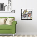 Full/Partial Cross Stitch Cat Kit Cotton 2 Strands Stamped Artwork Home Decor