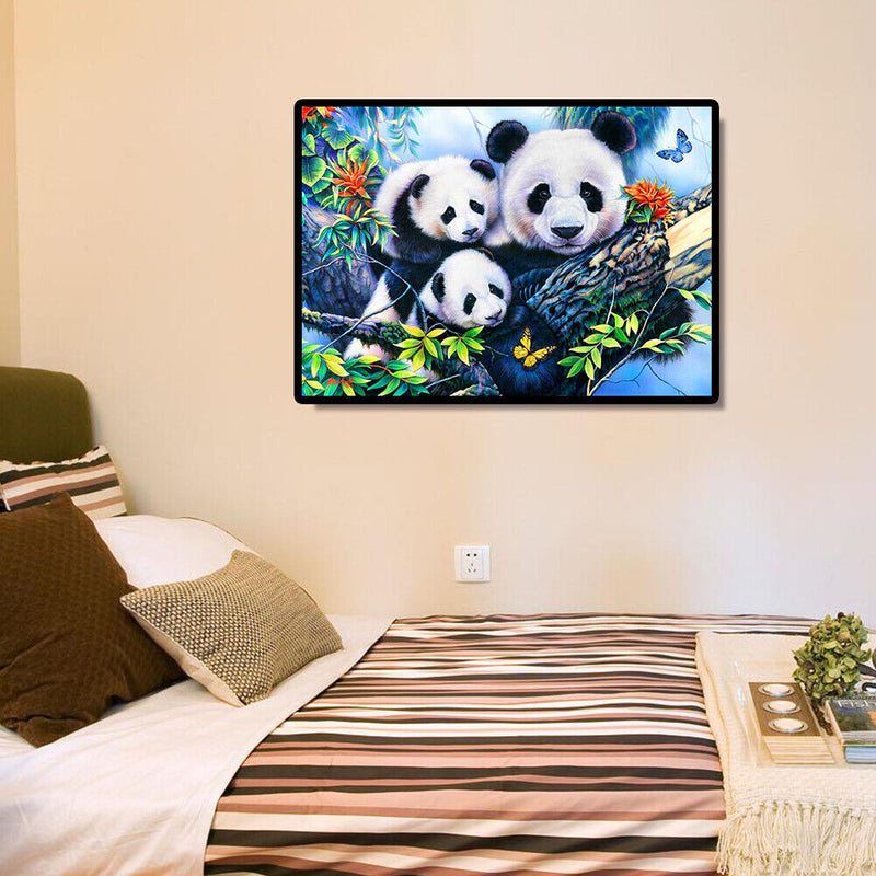 5D DIY Full Round Drill Diamond Painting Butterfly Panda Embroidery Art Ornament