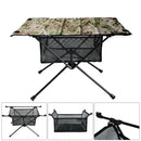 Outdoor Folding Table with Net Pocket Waterproof Desk for Camping Hiking
