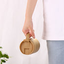 350ml Stainless Steel Portable Coffee Water Cup with Handle Lid Vacuum Flask Mug