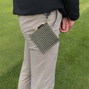 Golf Ball Cleaning Towel Golf Club Head Wiping Cloth Cleaner Tool (Black) Newly