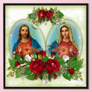 Full Embroidery Printed Father Mother DIY Cross Stitch Kits 11CT Needlework Set