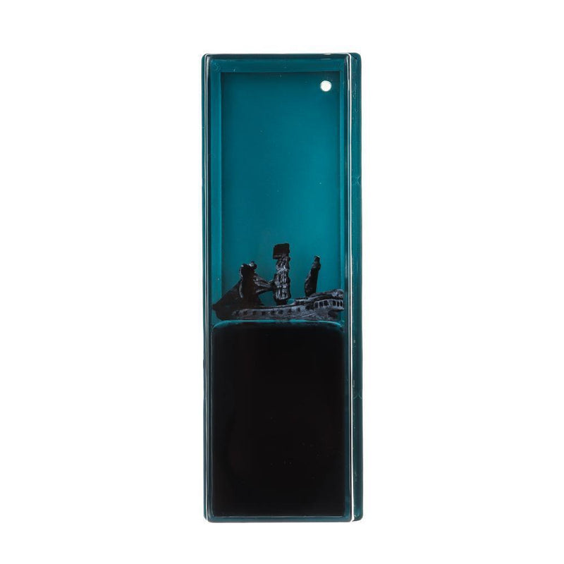 Decoration Iceberg Desktop Cruise Ship Drift Bottle Hourglass Fluid Liquid