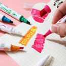 Color Changing Fluorescent Marker Highlighter Pen Set Paint Pen Drawing Tools