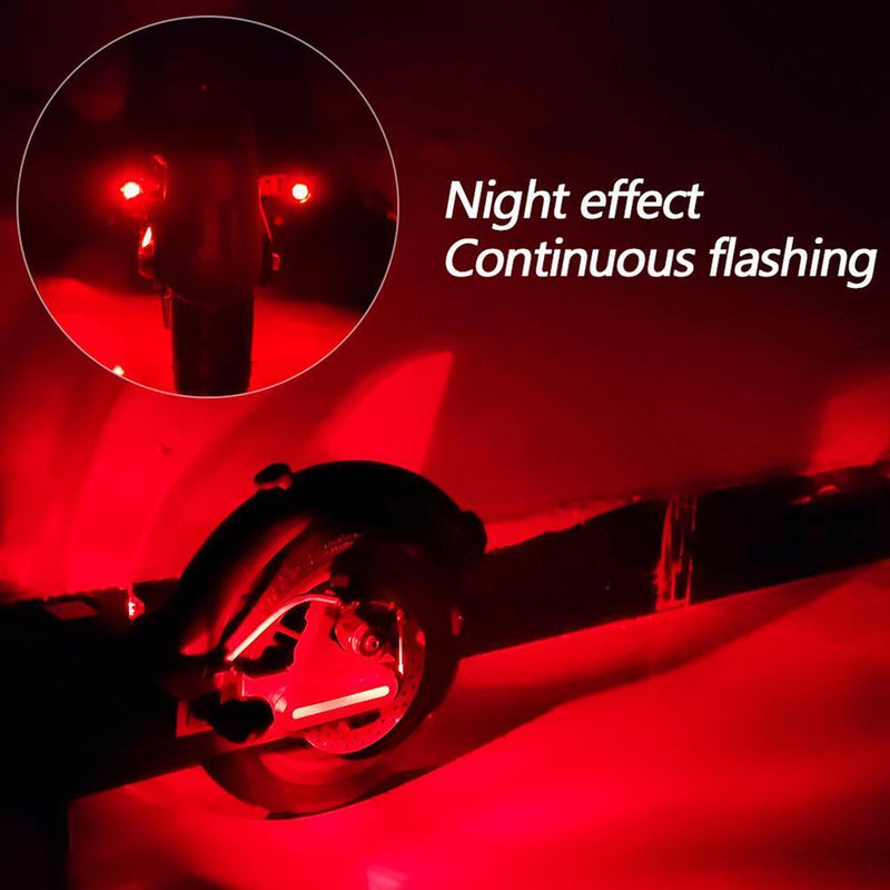 4pcs Electric Scooter Taillight for M365 1S Rear Tail Warning Lamp (Red)
