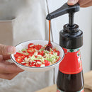 Syrup Oil Bottle Head Pressure Nozzle Oyster Sauce Push-type Pump (Black)