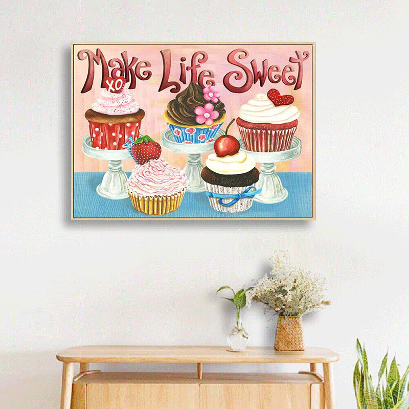 DIY Drill Point Handicraft Cartoon Cupcake Rhinestone Craft Diamond Painting Kit