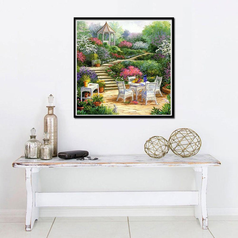 Shinyamal JinHongHuaMaoYi 5D DIY Full Drill Diamond Painting Garden Cross Stitch S