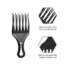 Hairdressing Fork Comb Salon Strong Grip Wide Teeth Hairstyle Comb Hair Car
