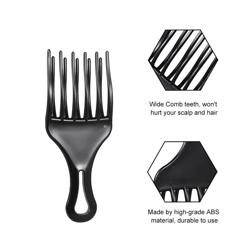 Hairdressing Fork Comb Salon Strong Grip Wide Teeth Hairstyle Comb Hair Car