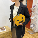 Fashion Cute Glitter Pumpkin Shape Chain Shoulder Bag Women Small Messenger Bags