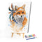 Frameless Oil Paint By Numbers DIY Fox Picture Craft Kit for Home Living Room