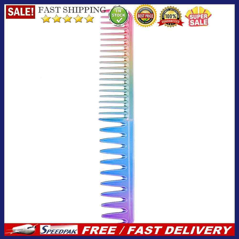Rainbow Comb Hairdressing Salon Equipment Plastic Comb Hair Cutting Styling T