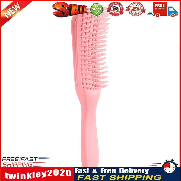 Detangling Hair Scalp Massage Comb Wet Curly Styling Hairbrush (Pink) Newly